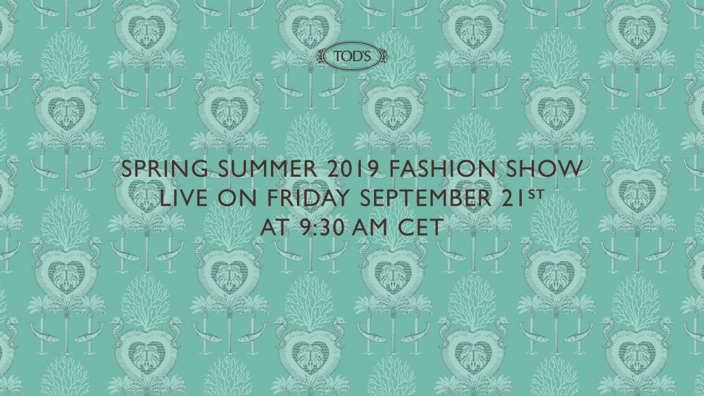 Catch Tod’s Spring/Summer 2019 show live from Milan