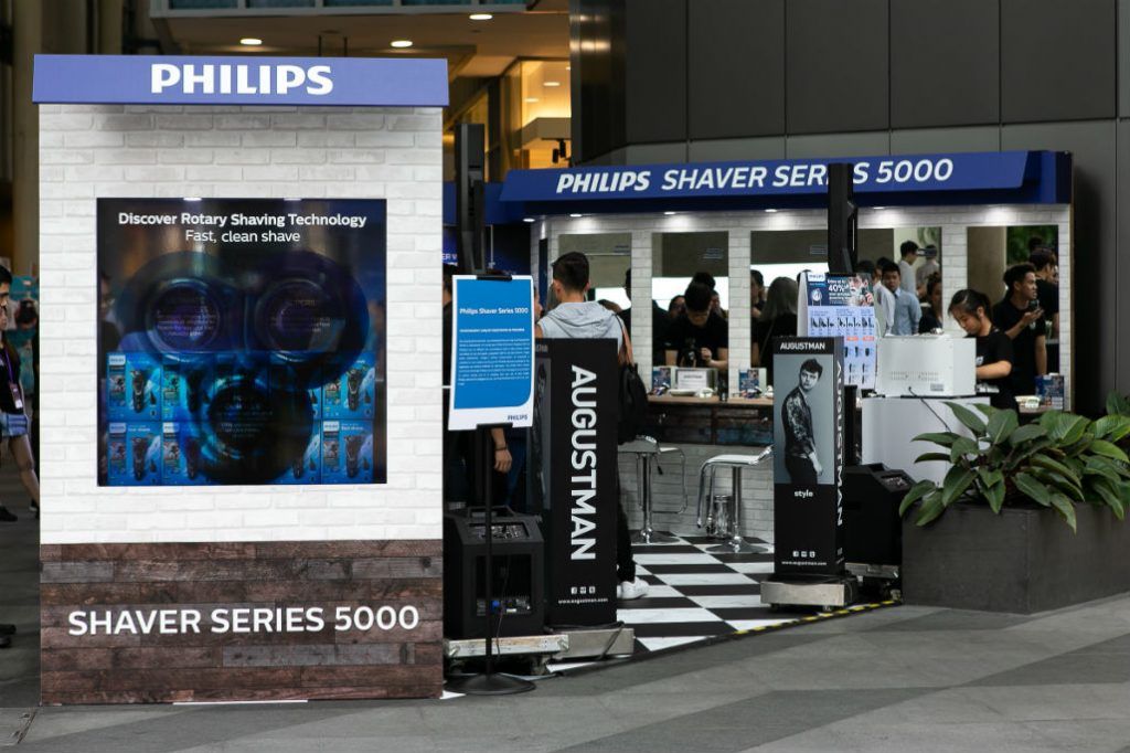 This was what happened at the Philips Series 5000 shaver pop-up showcase