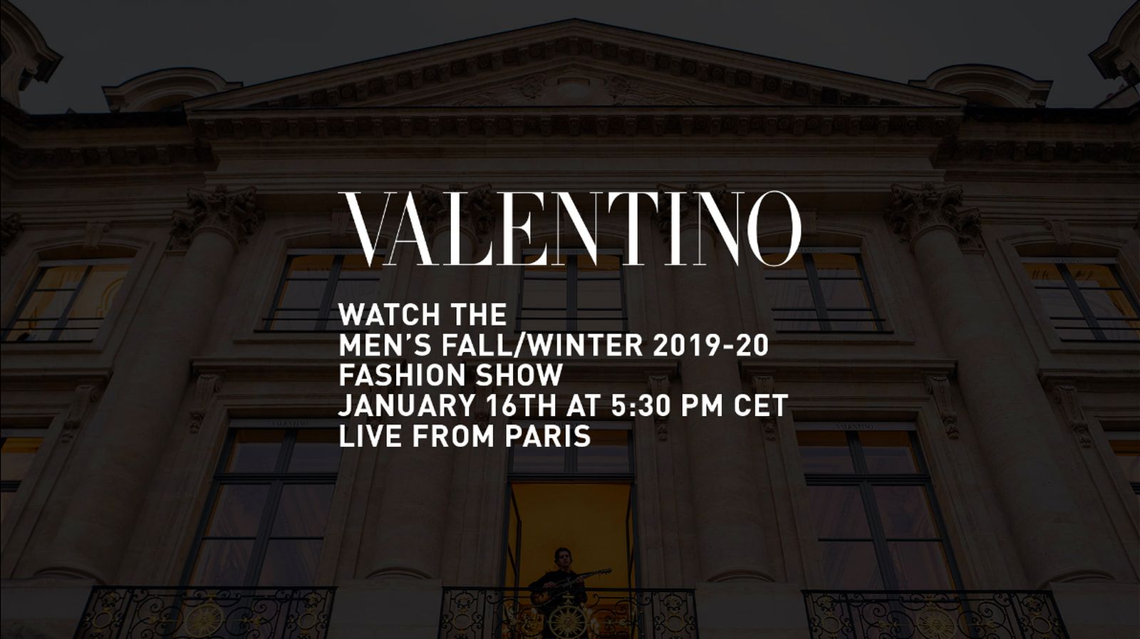 Watch this space for Valentino Men’s FW19-20 Livestream