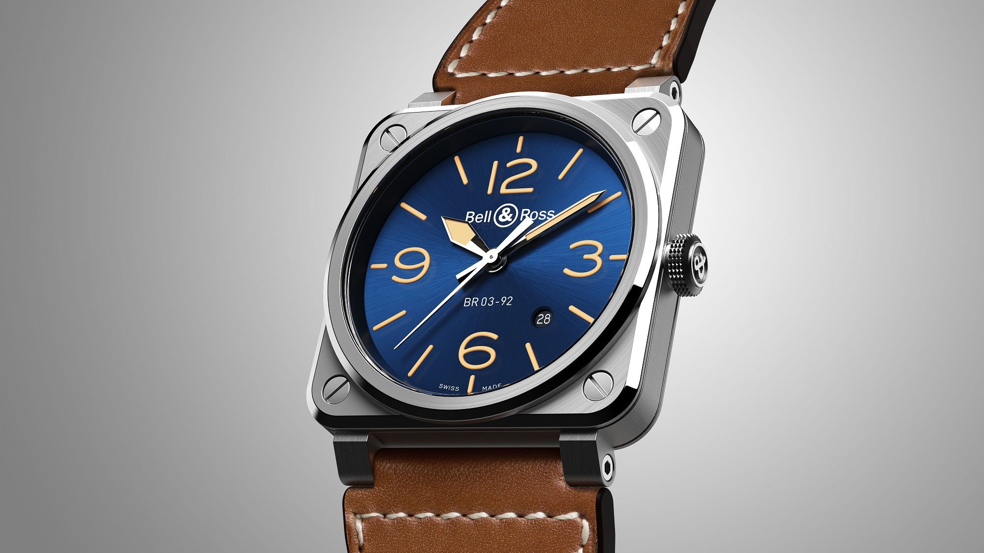 Bell & Ross Celebrates 10 Years of the Instrument BR Heritage with the new BR 03-92 Blue Golden Heritage