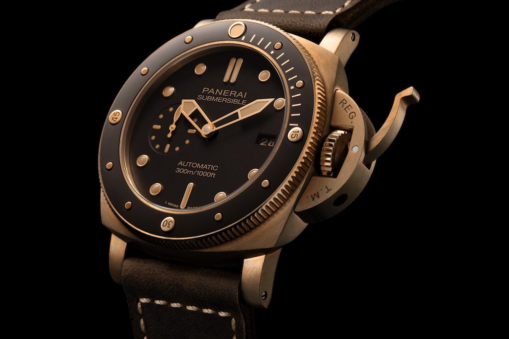 Panerai launches a new Submersible Bronzo watch enhanced with ceramic