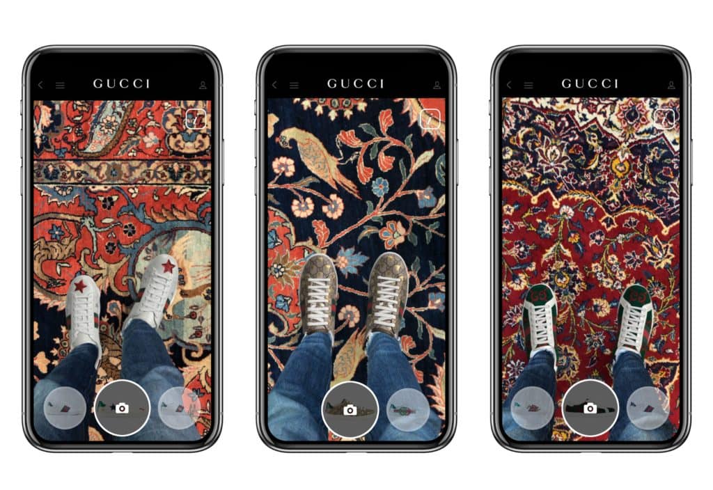 Gucci breaks fashion frontiers by leading the way into AR technology for shoes
