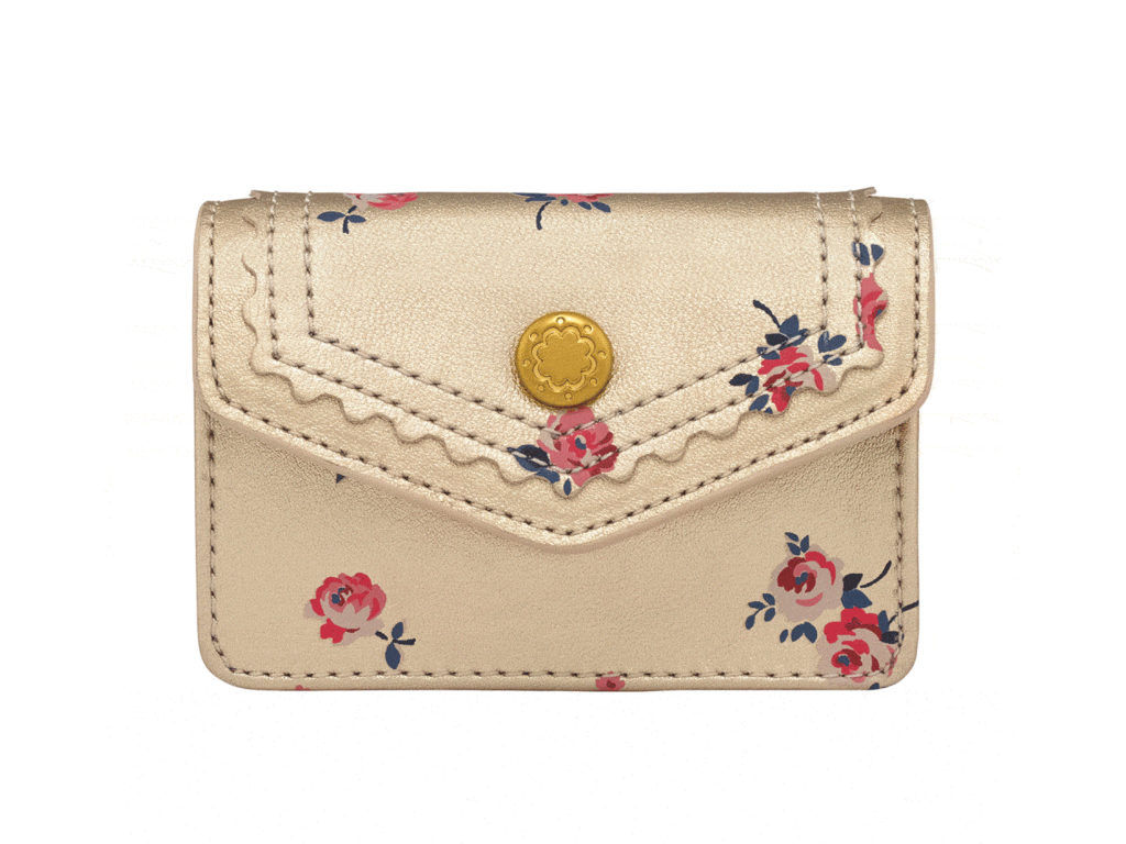 Wimbourne Ditsy leather cardholder Cath Kidston