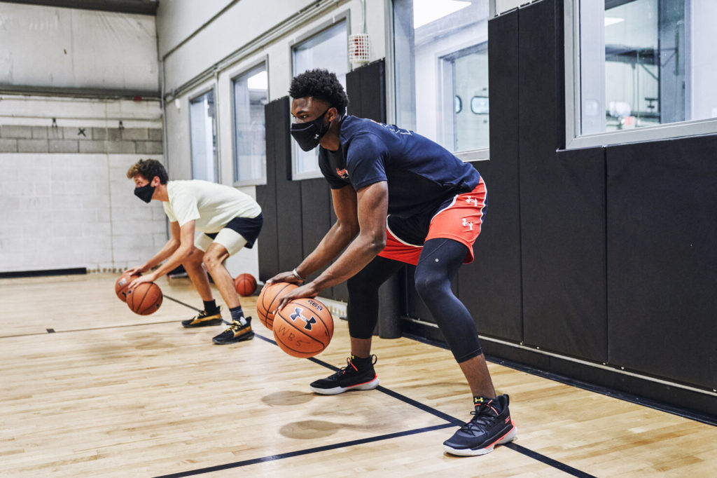 Under Armour designs a high-performance face mask for training and exercise