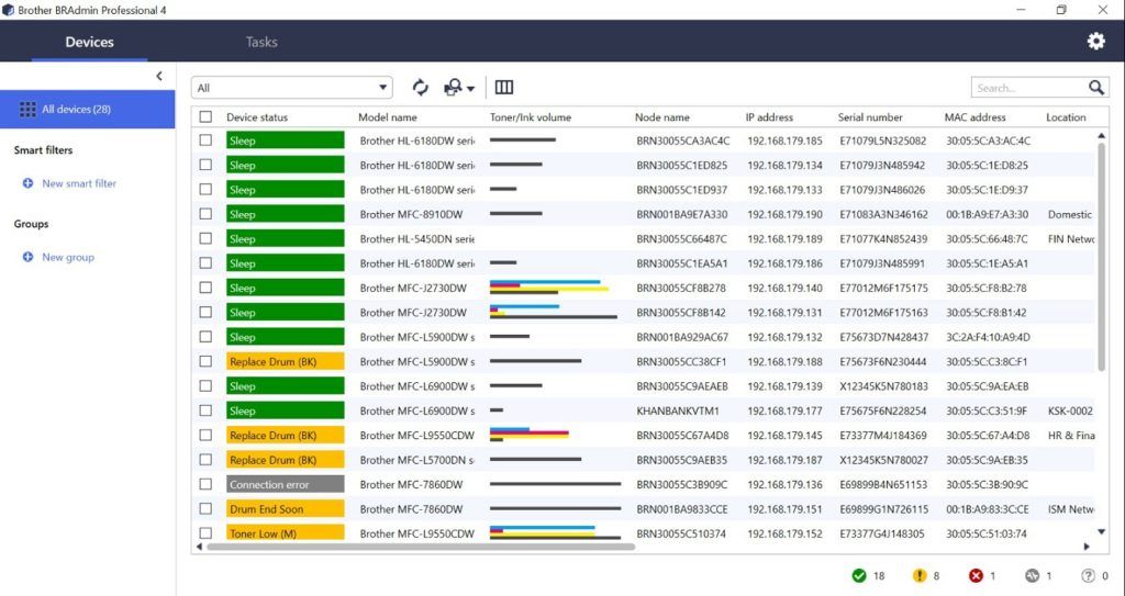 Manage your fleet of printers with Brother's BRAdmin platform ...