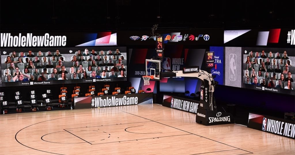 NBA Partners With Microsoft Teams For Audience-Free Basketball Games