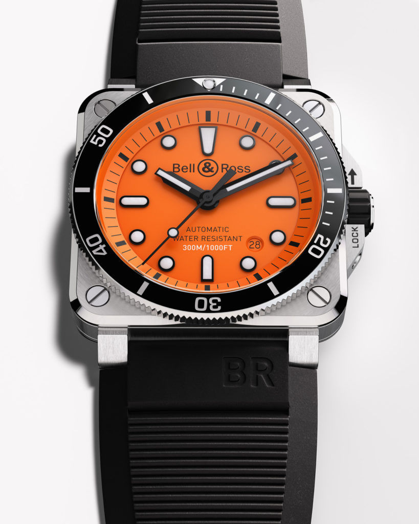 Bell & Ross makes a splash with the BR03-92 Diver Orange