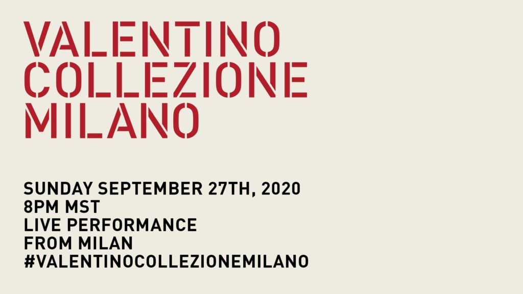 Livestream: The SS21 Valentino Collezione Milano