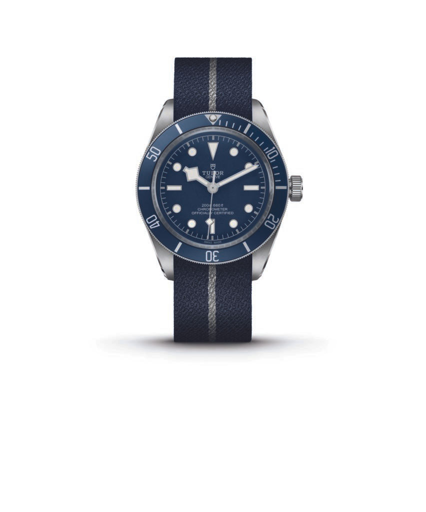 Tudor Black Bay Fifty- Eight Navy Blue in steel case and blue fabric strap