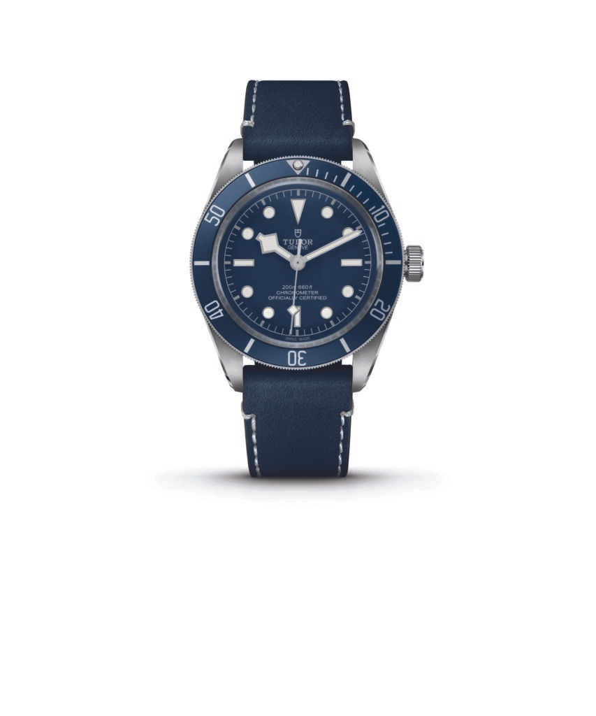 Tudor Black Bay Fifty- Eight Navy Blue in steel case and blue “soft touch” strap