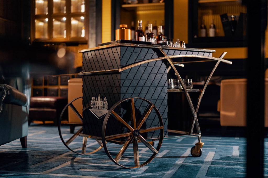 the macallan bar cart