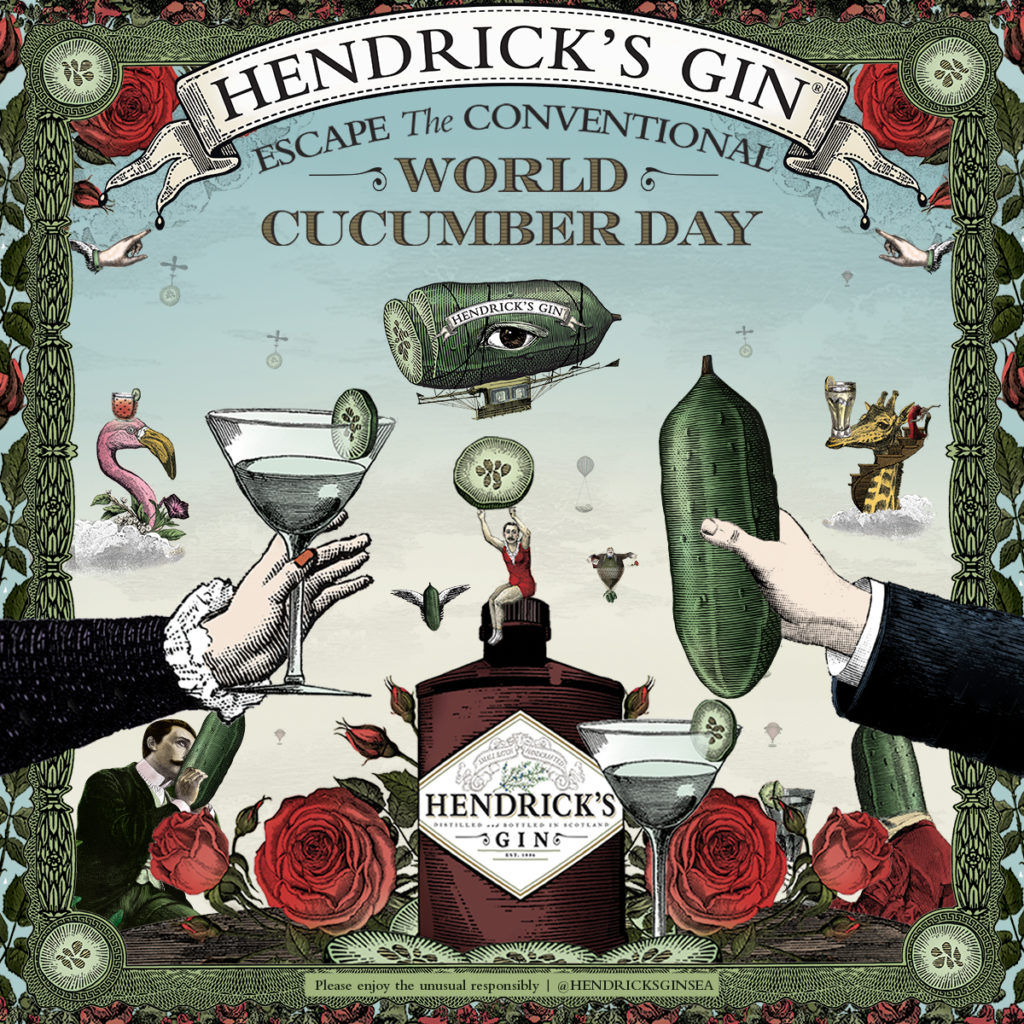 Hendrick’s Gin Wants You To Celebrate World Cucumber Day 2021