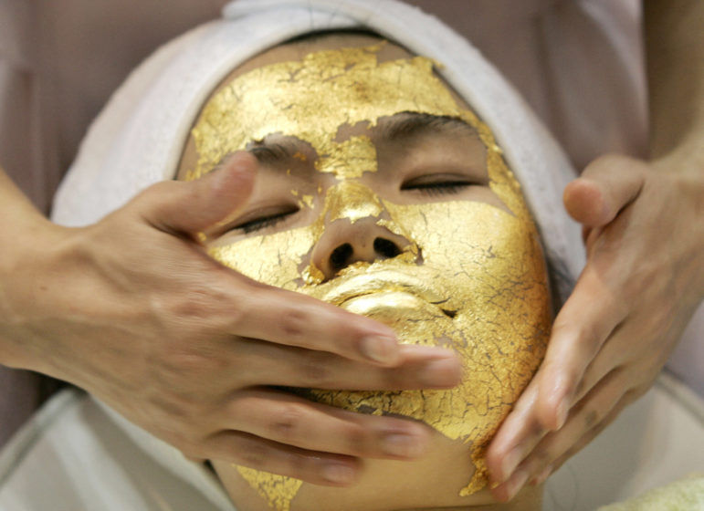 Gold facial