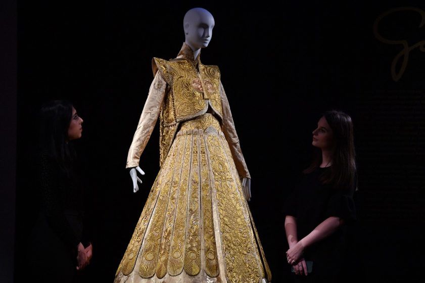 Gold dress