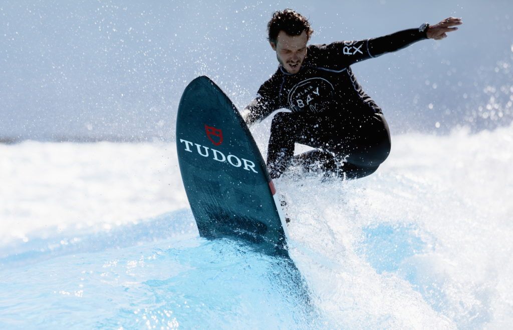 Tudor Surfs The Waves With Alaïa