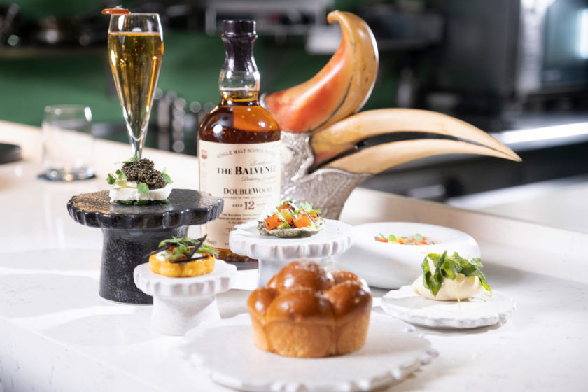 Whisky on the plate at Tippling Club
