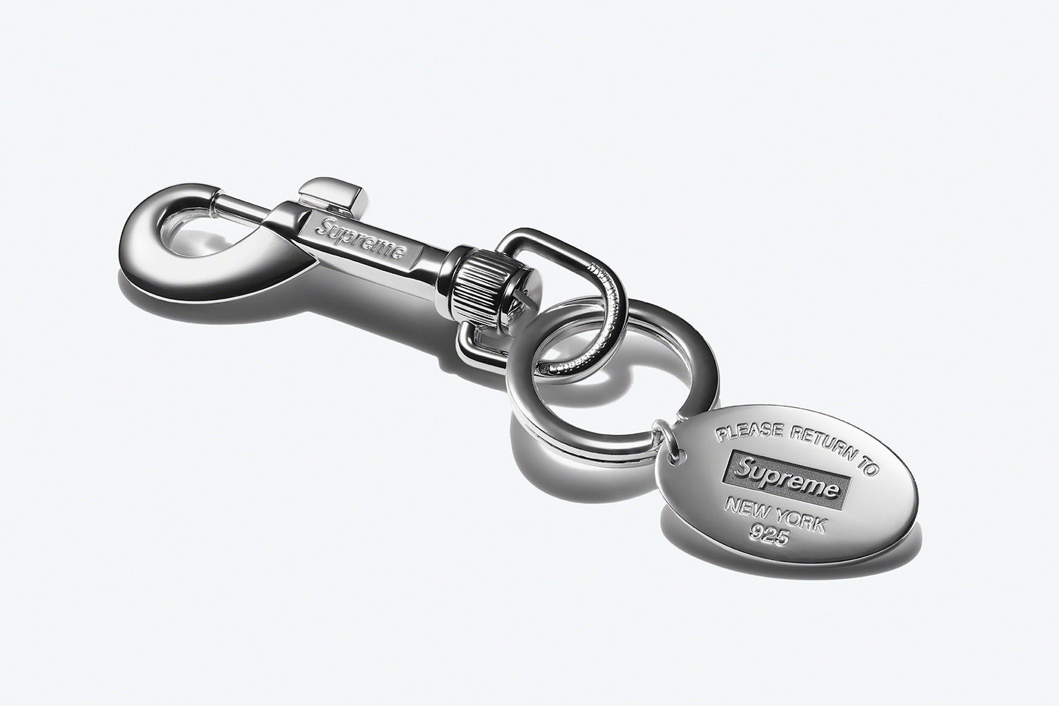 Return to Tiffany Oval Tag Keyring (Photo credit: Supreme)