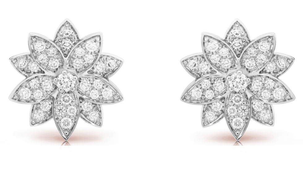 Van Cleef & Arpels small Lotus earrings