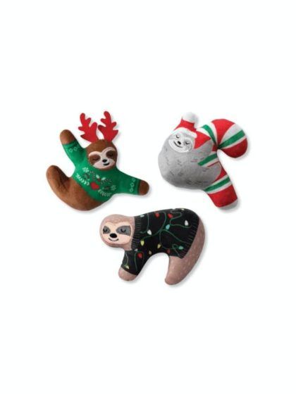 Three Wise Sloths Squeaky Toy