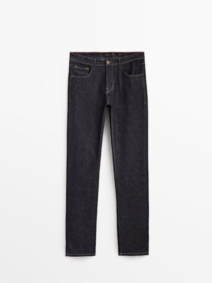 Massimo Dutti regular fit desized jeans