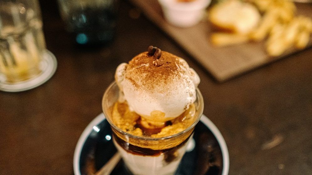 The affogato drinker