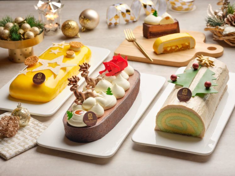 Vanilla Mango Passion Log Cake from Pan Pacific Singapore