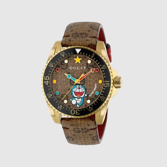 Doraemon x Gucci Dive watch
