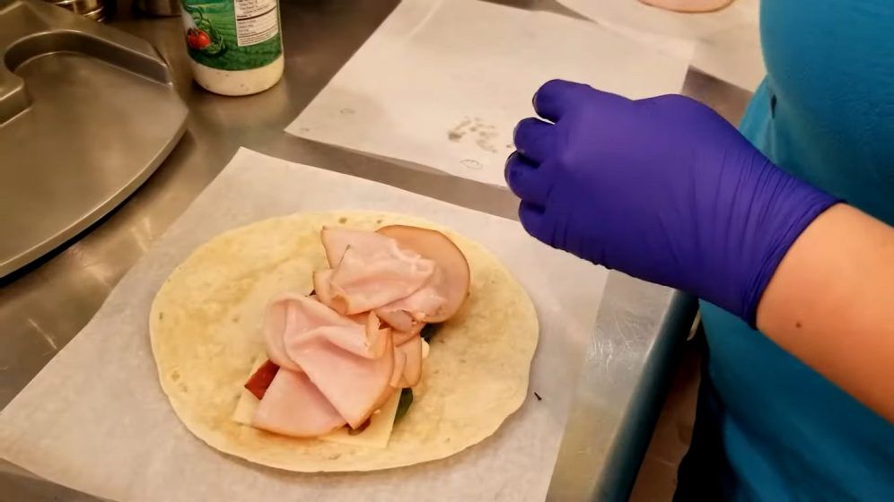 Turkey bacon ranch wrap