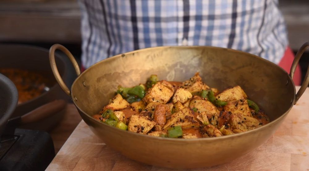 Traditional turkey curry
