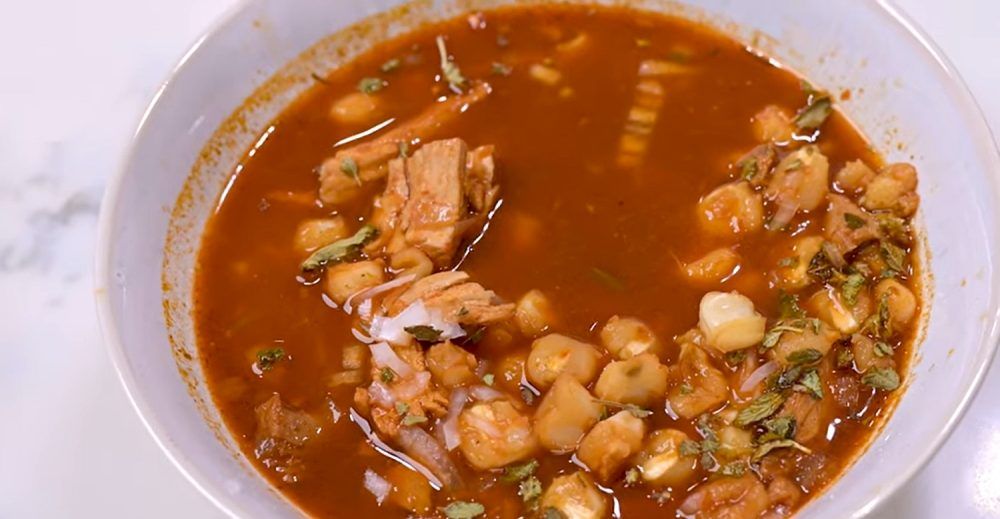 Pozole with leftover turkey
