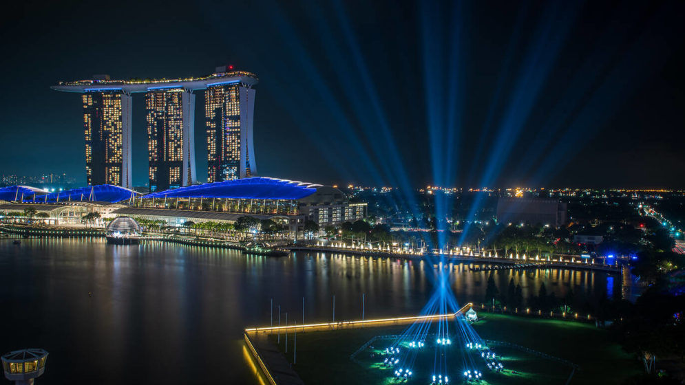 Marina Bay light shows