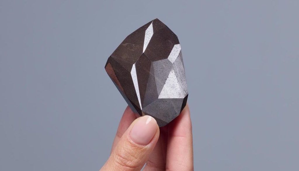 Sotheby’s Is Auctioning A 555.55 Carat Black Diamond From Outer Space