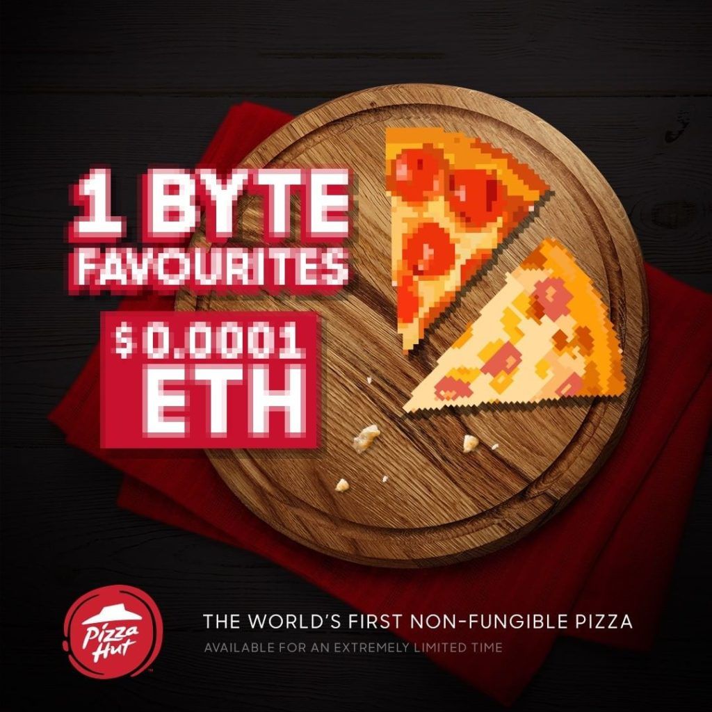 alcohol and food NFTs Pizza Hut