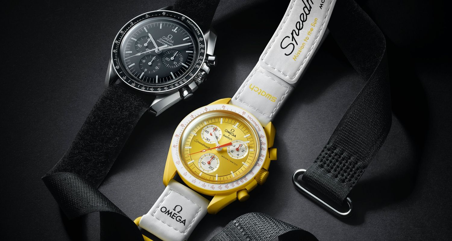 時計 OMEGA x SWATCH MOONSWATCH MISSION TO Omega x Swatch Moon Swatch Mission to The Moon Speedmaster Black