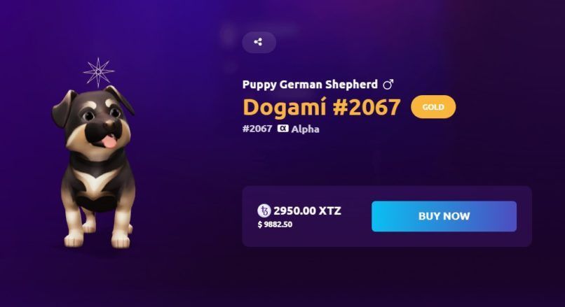 You can now adopt a Dogami NFT puppy on the 'Petaverse'