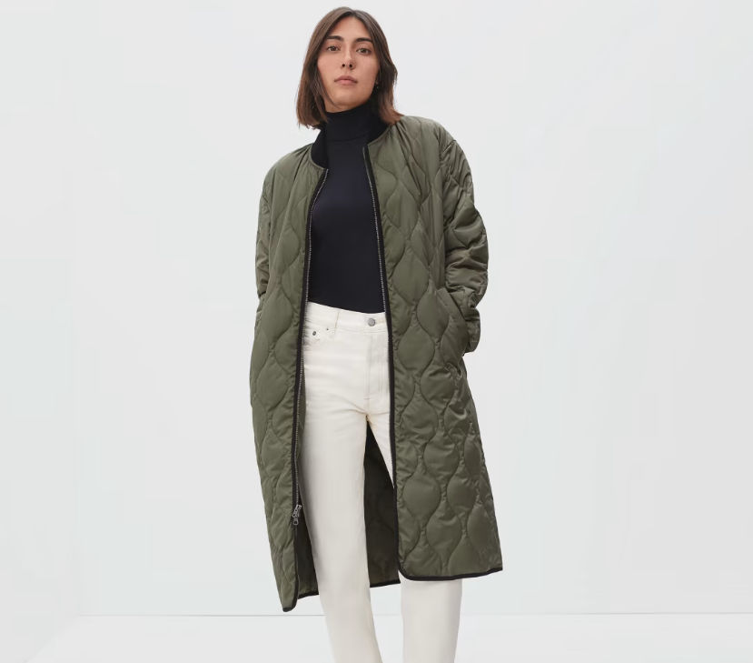 Everlane coats recycled products