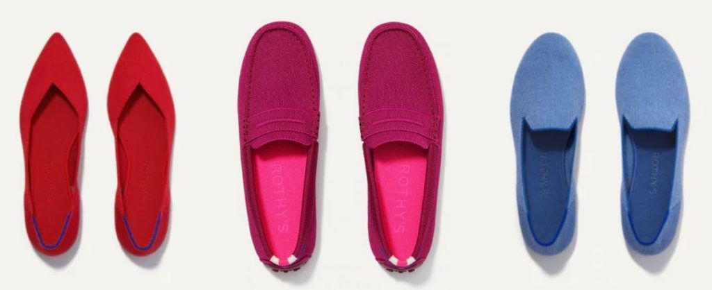 Rothy's footwear recycled products