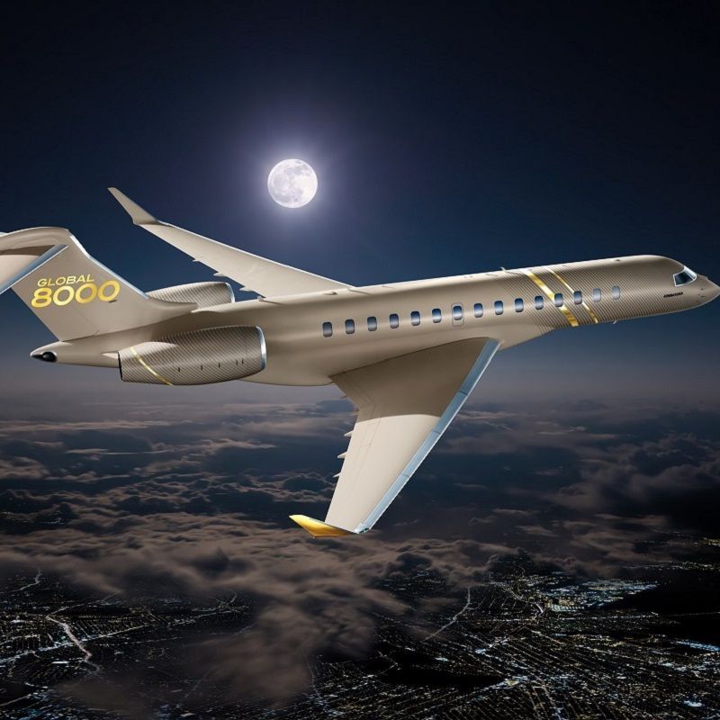 Bombardier introduces the world's fastest business jet, the Global 8000