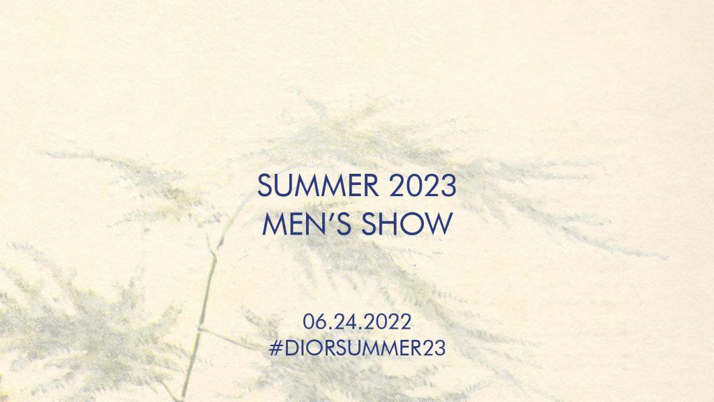 Watch The Dior Men’s Summer 2023 Show Live Here