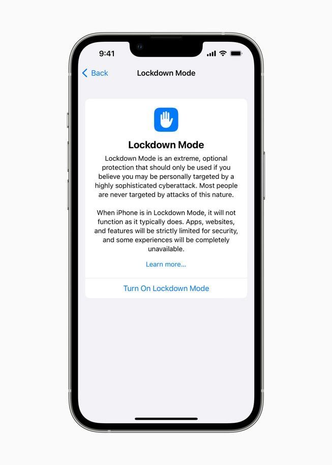 apple lockdown mode