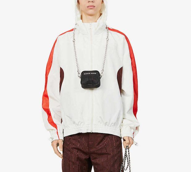 Marine Serre contrast panel jacket
