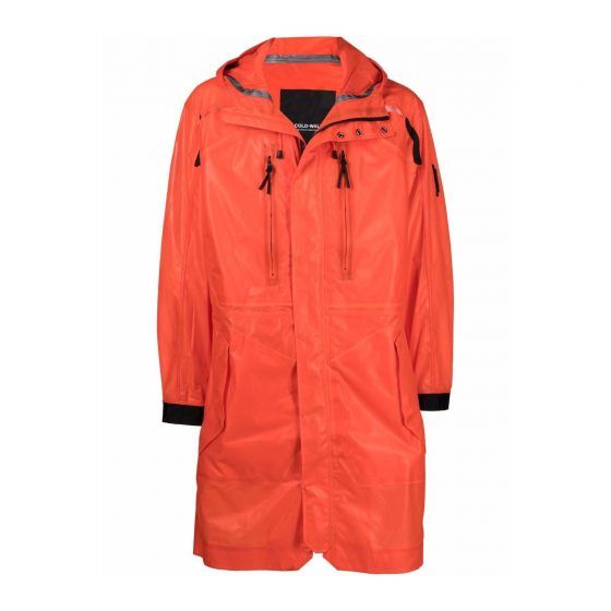 A-COLD-WALL* high-shine hooded raincoat