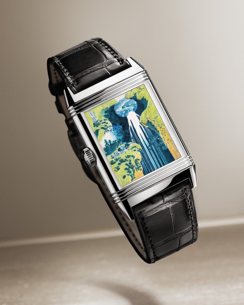 Jaeger-LeCoultre Introduces The Reverso Tribute Enamel Hokusai ‘Amida Falls’ Honouring Hokusai