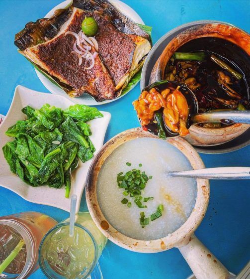 Hong Chang Frog Porridge and BBQ Fish