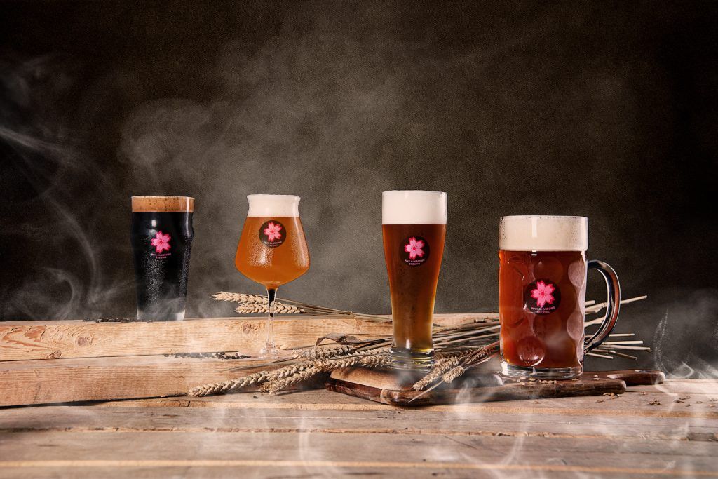 pink blossoms brewery beertruck