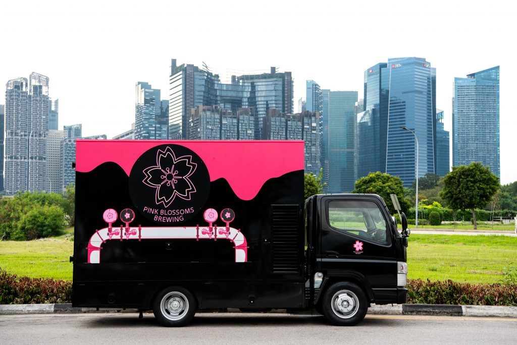 Pink Blossoms Brewing BeerTruck CBD