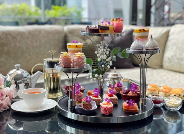 The Fullerton Hotels Singapore Pink Afternoon Tea