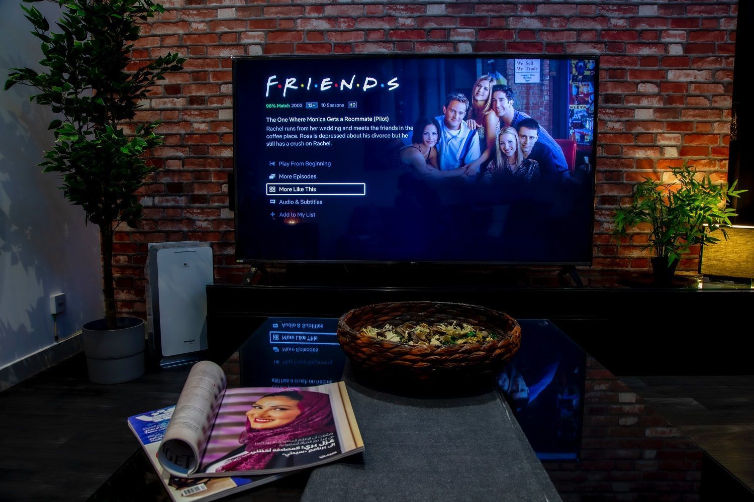 Person watching Netflix