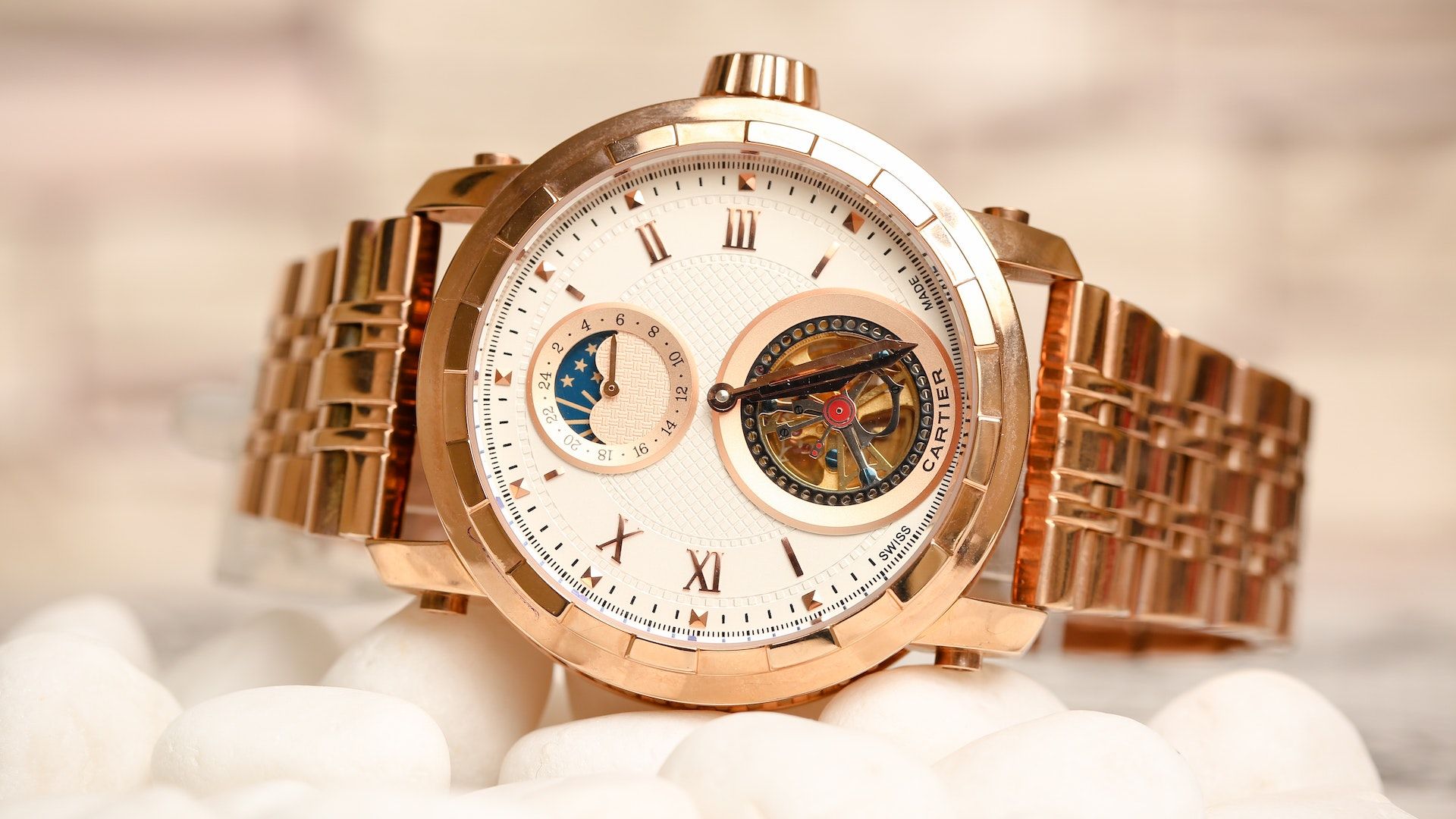 Men Cool Black Diamond Watch Business Quartz Watches Men Luxury Watch Gold  Watch Rose Gold Watch Uhr Herren