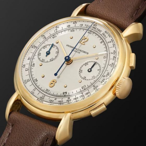 Vacheron Constantin Les Collectionneurs Vintage 1948 4178 18-Karat Gold and Leather Watch